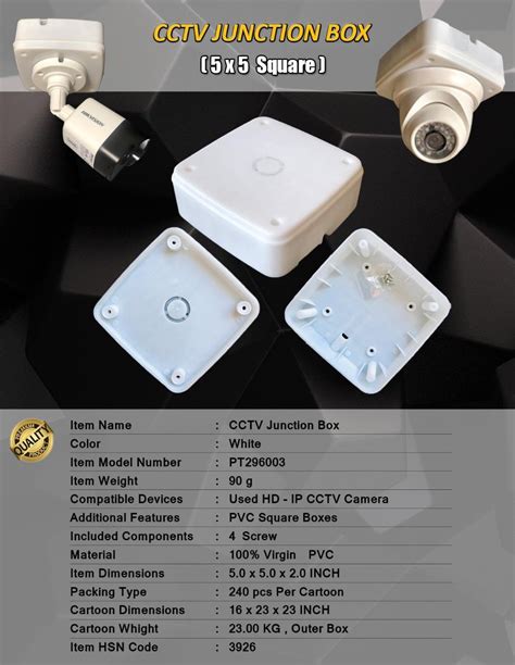 camera junction box dimensions